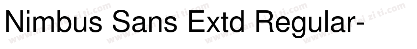 Nimbus Sans Extd Regular字体转换